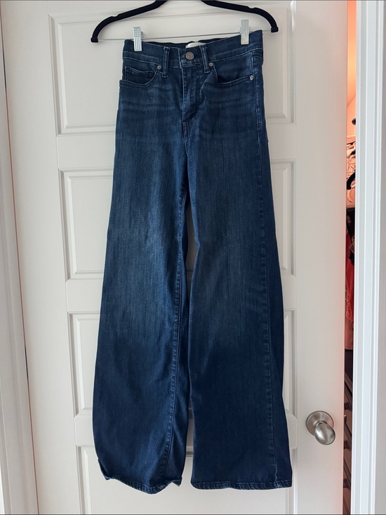 Frame Denim Denim - Frame Denim Wide-Leg Jeans in Deep Indigo